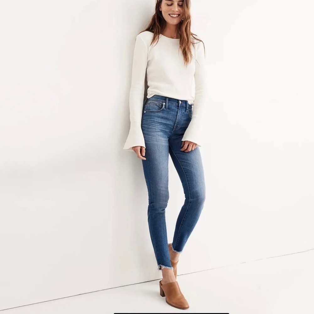 Madewell 10" High-Rise Skinny Jeans: Tulip-Hem New Sz 30